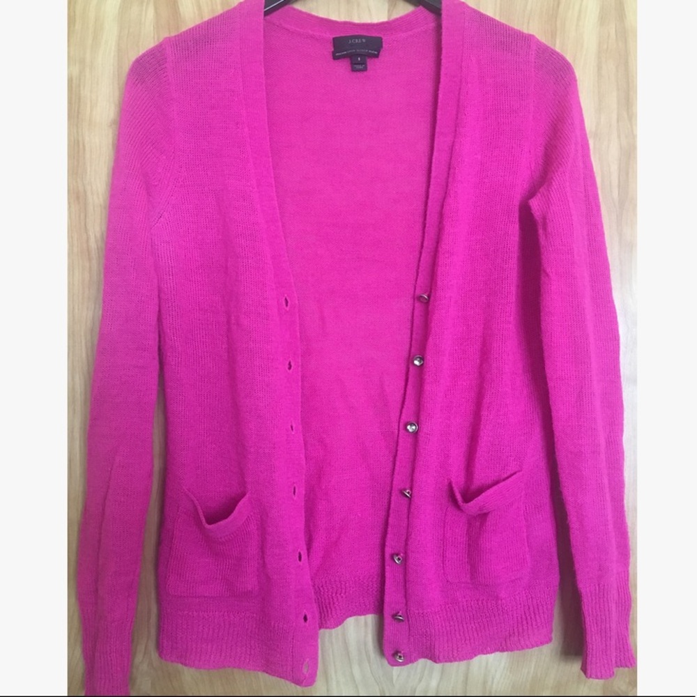 Like New J. Crew Pink Cardigan
